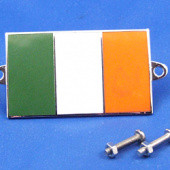 591IE: Enamel nationality flag badge / plaque Ireland from £11.16 each