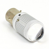 BA21DLED-H30L: Warm White premium 6, 12 & 24V LED Headlamp with LENS - BA21D base from £30.58 each