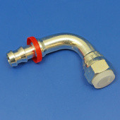 8JICF-1/2P-90: PUSH ON hose fitting -8 JIC female for 1/2