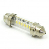 B253LEDW-C: White 6V LED Festoon lamp - 11x39mm FESTOON fitting from £3.85 each