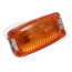 Amber indicator lamp - Flush mounting, two stud, moulded lens