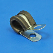 ZPRPC6: Rubber lined steel 'P' clip for 6mm diameter tube from £0.70 each