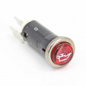 WLOIL: Chrome rimmed panel warning light - Red, oil pressure from £7.85 each